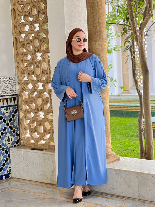 🕌 عباية راقية مكونة من قطعتين🕌
